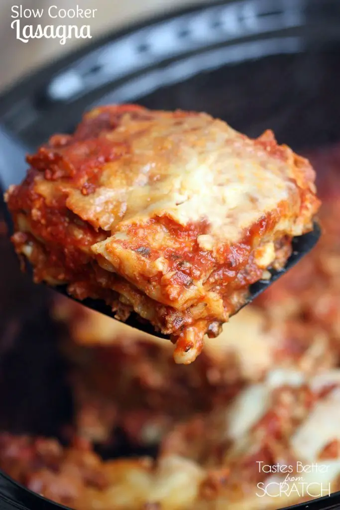Tasty Homemade Slow Cooker Lasagna With Hardly Any Mess