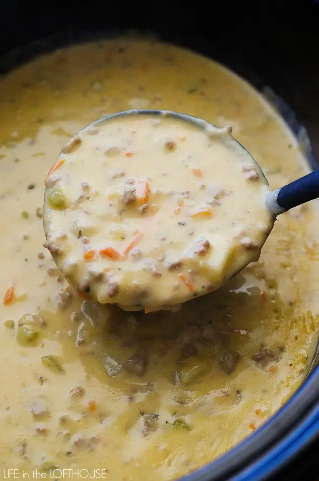 Everyone Loves This Totally Tasty And Easy Crock Pot Cheeseburger Soup