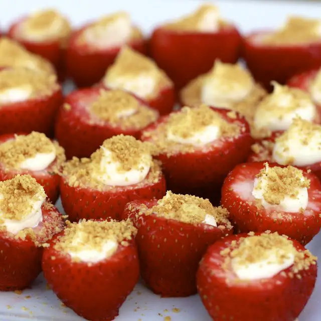 Delicious And Easy Dessert: Cheesecake Stuffed Strawberries