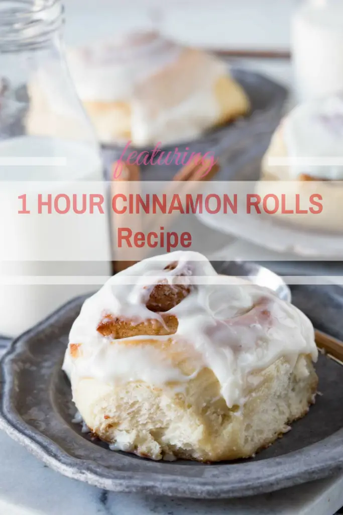 Delicious One Hour Cinnamon Rolls With Cream Cheese Frosting