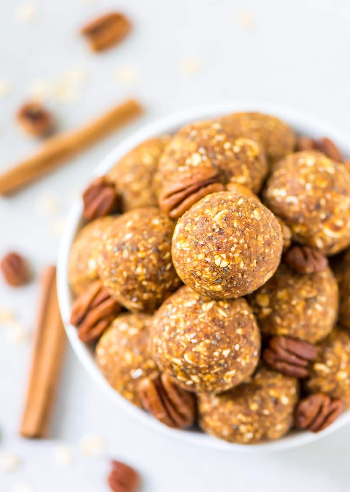 No Bake Pumpkin Energy Balls by Erin Clarke