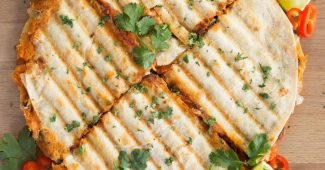 Roasted sweet potato and black bean quesadillas