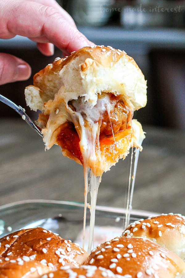 Best Super Bowl Appetizer Ideas-Easy BBQ Meatball Sliders