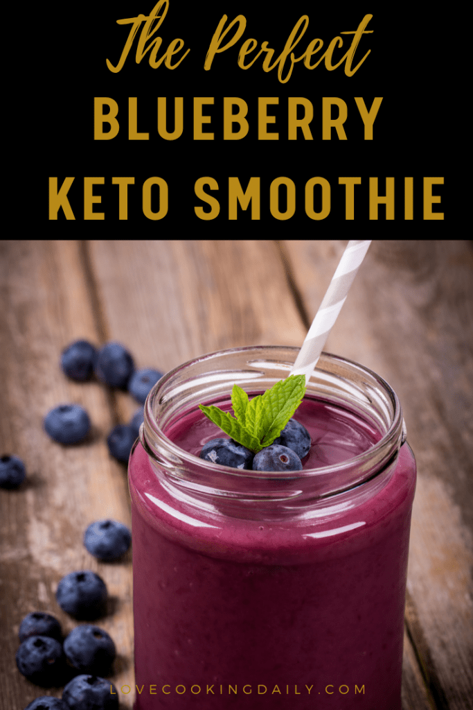 Keto Breakfast Recipes For Beginners- Keto Blueberry Smoothie