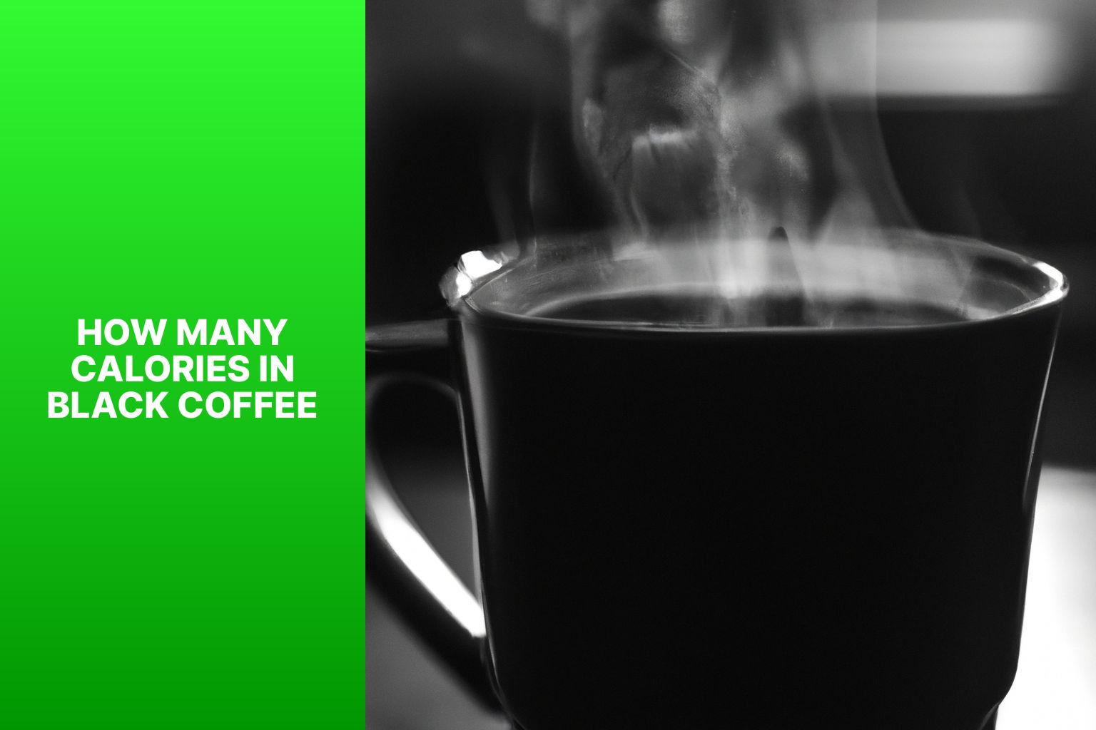 how many calories in black coffee