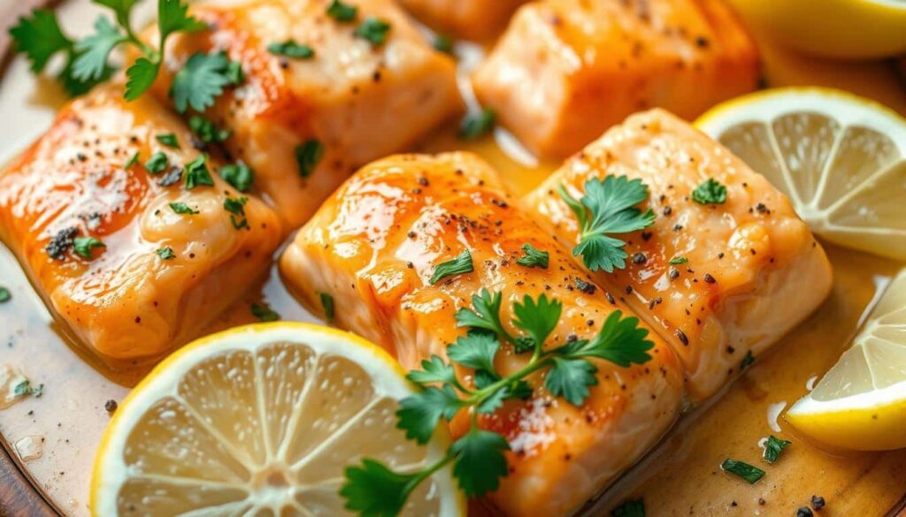 Delicious Garlic-Butter Salmon Bites