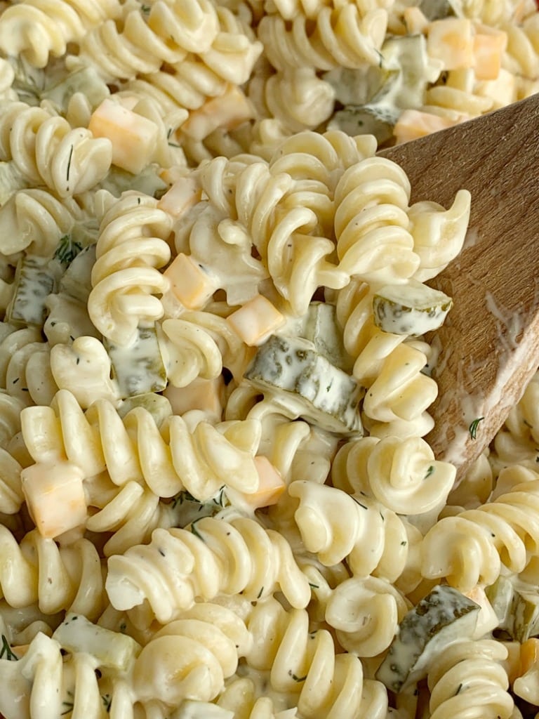 Dill Pickle Pasta Salad