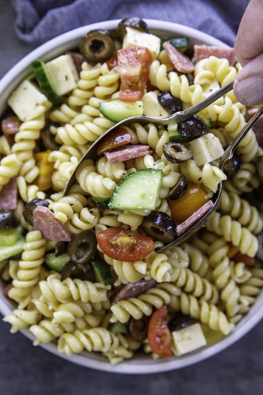 Simple 7-Ingredient Pasta Salad