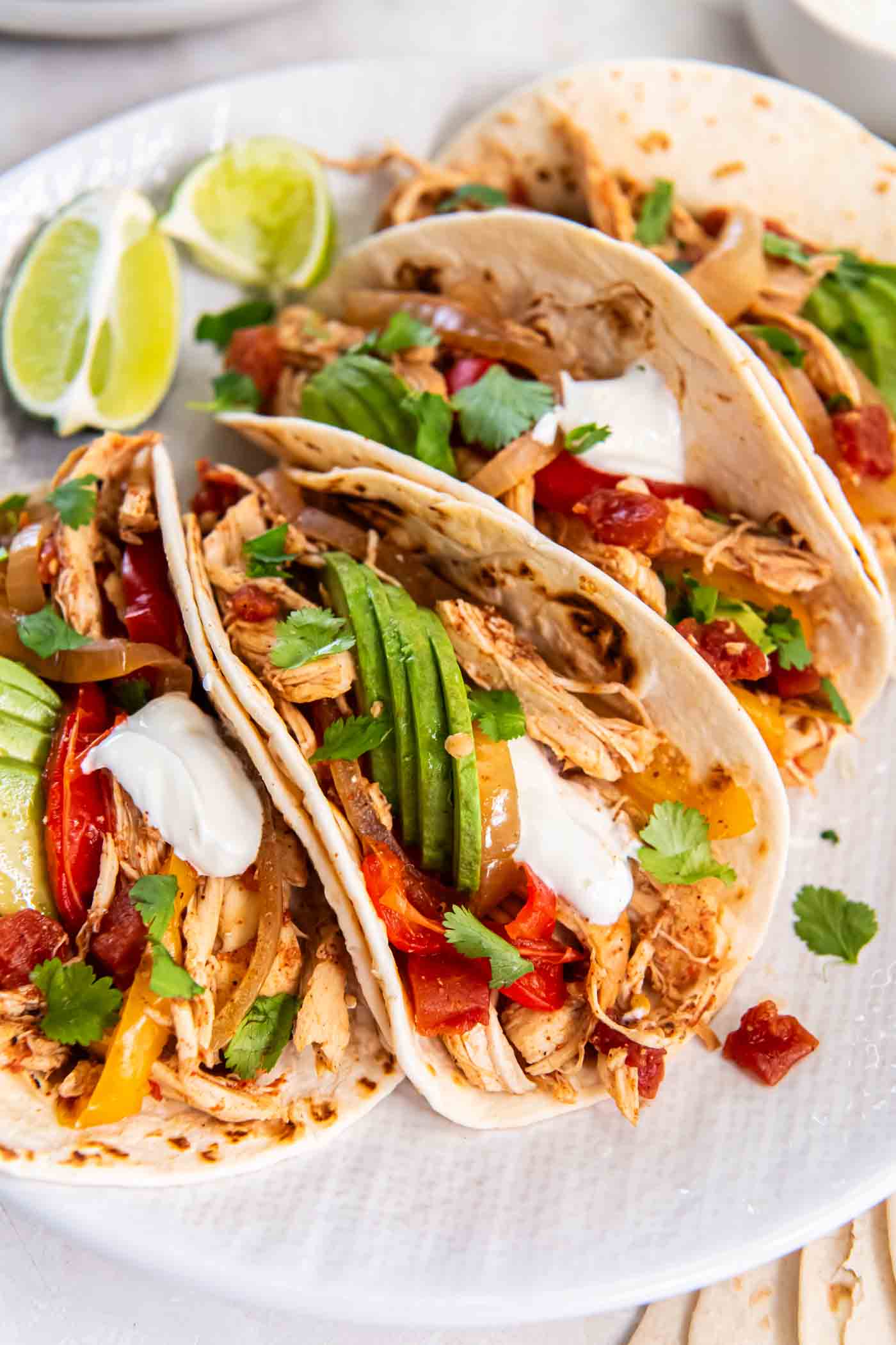 Easy Crockpot Chicken Fajitas