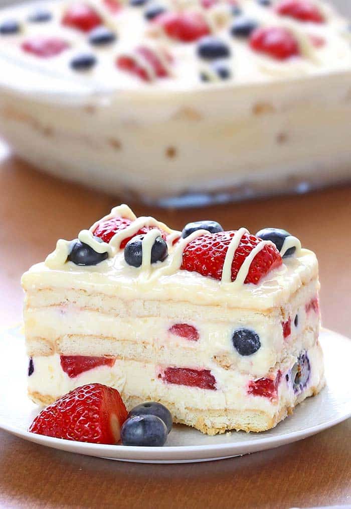 No-Bake Berry Icebox Cake