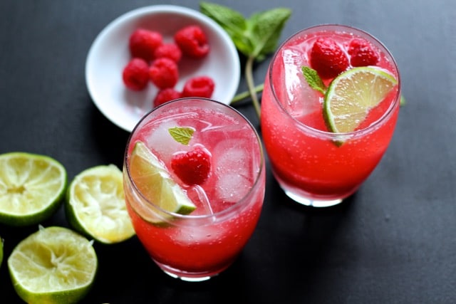 Raspberry Mint Limeade