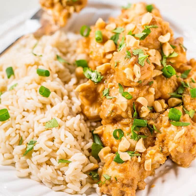 Slow Cooker Thai Peanut Chicken