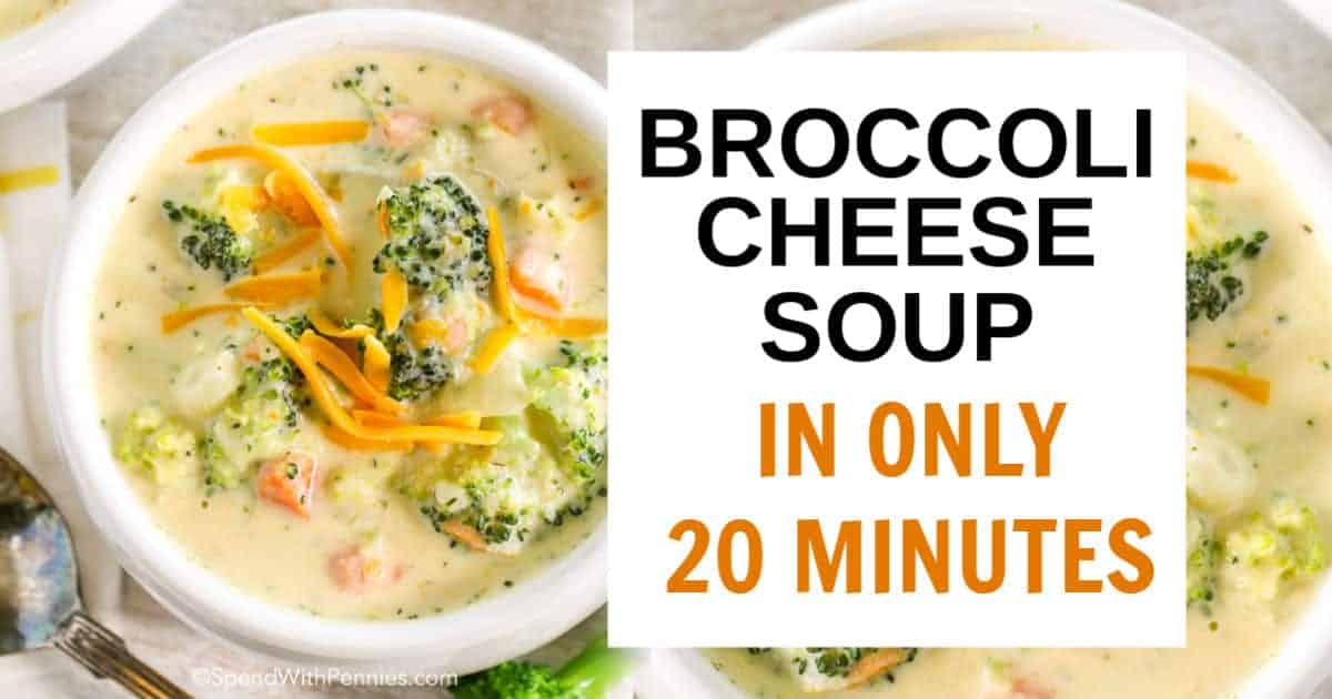 20-Minute Broccoli Cheese Soup