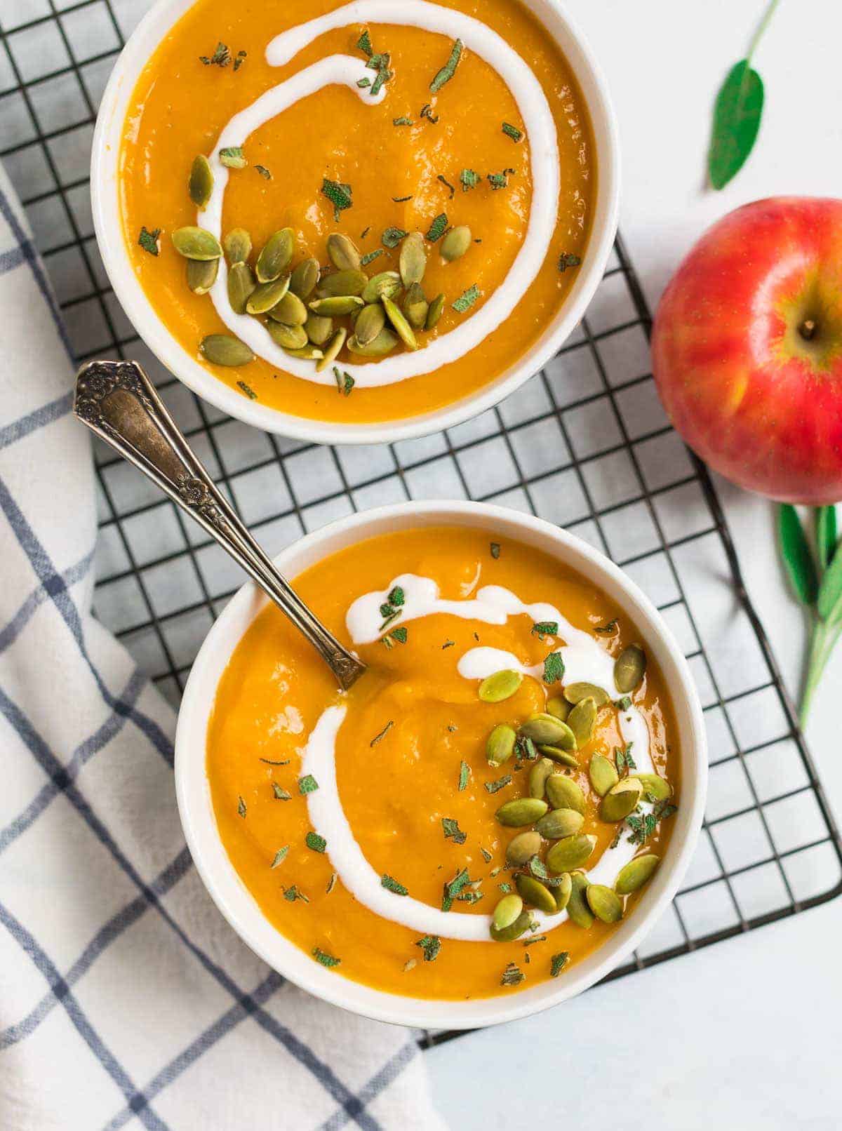 Crockpot Butternut Squash Soup with Coconut Milk recipe