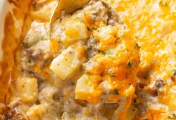Cheesy Ground Beef and Potato Casserole by Natasha Bull