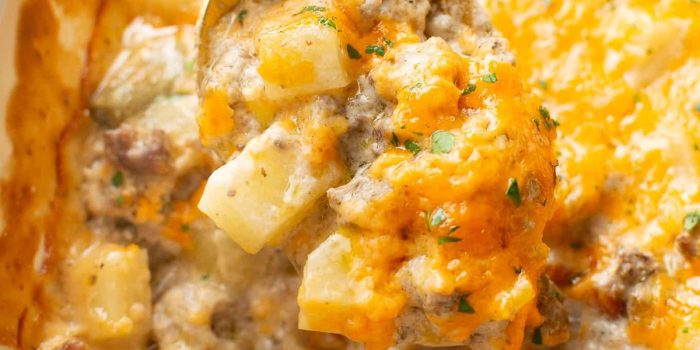 Cheesy Ground Beef and Potato Casserole by Natasha Bull