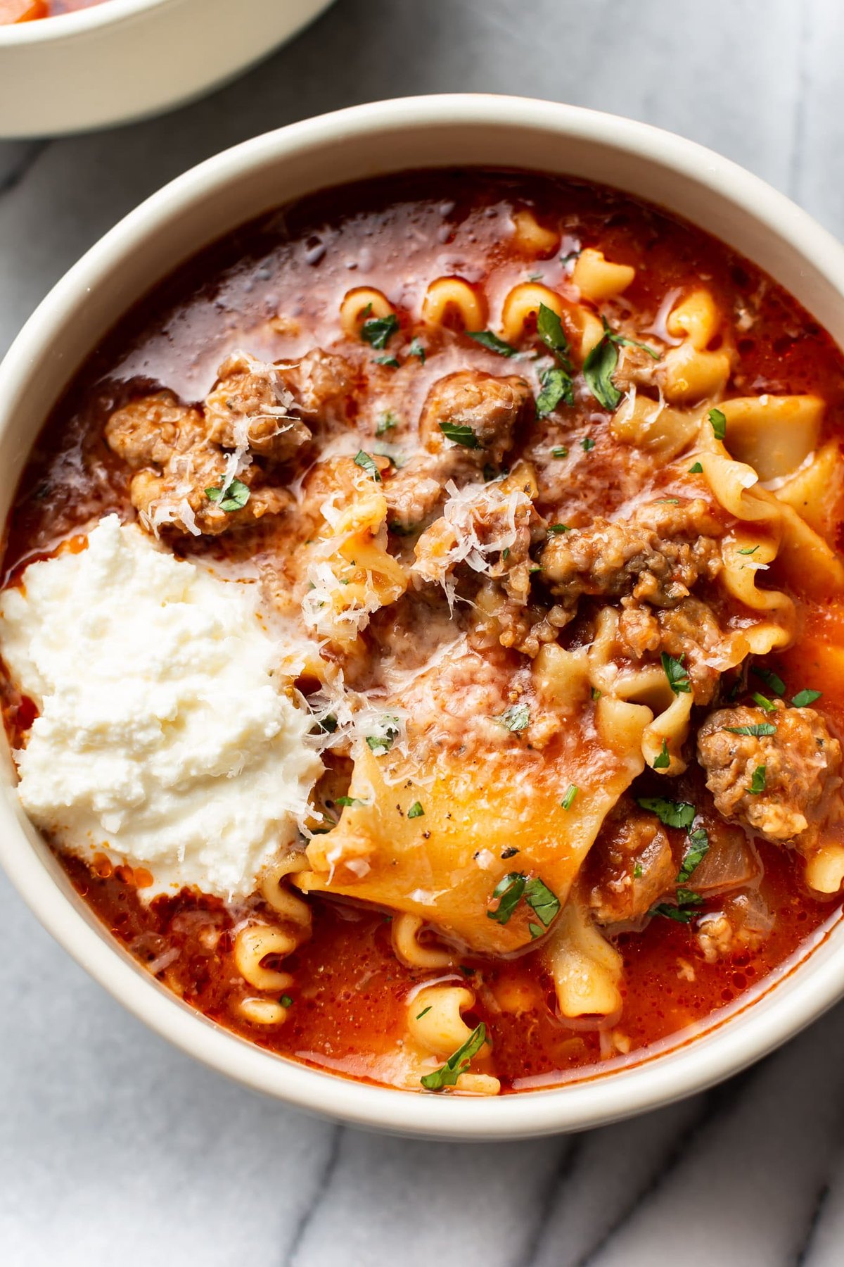 Easy Lasagna Soup