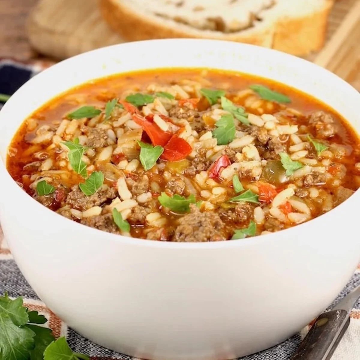 Easy Stuffed Pepper Soup