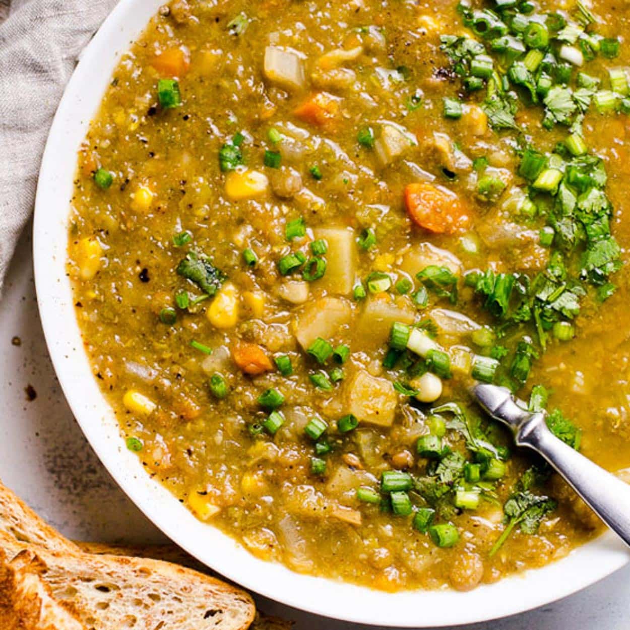 Slow Cooker Vegetarian Lentil Soup recipe