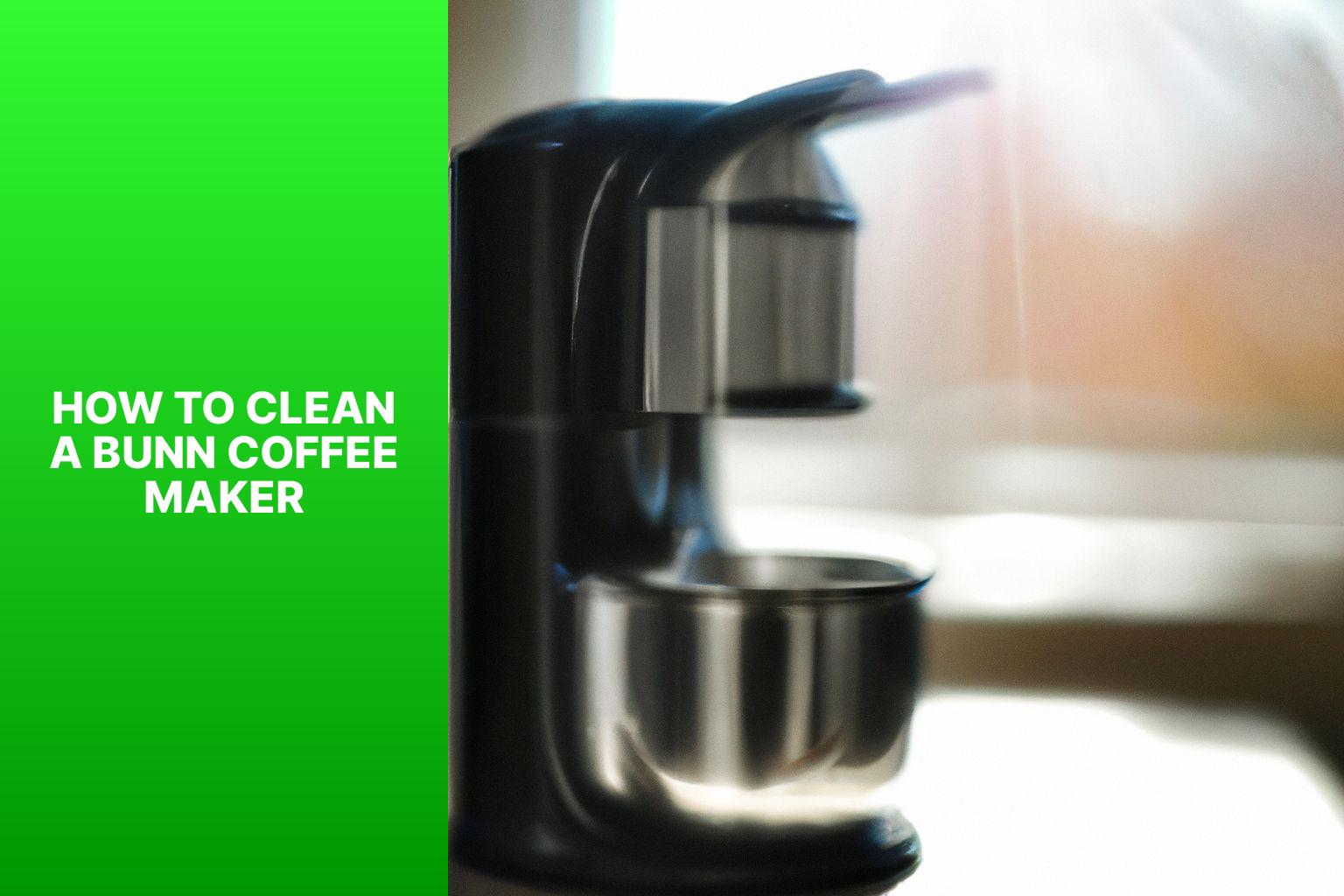 how to clean a bunn coffee maker
