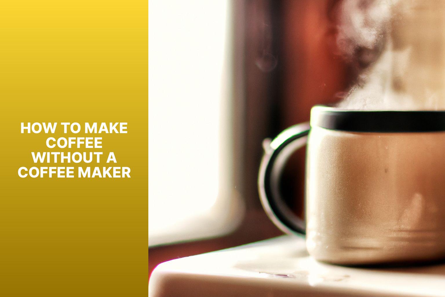 how to make coffee without a coffee maker