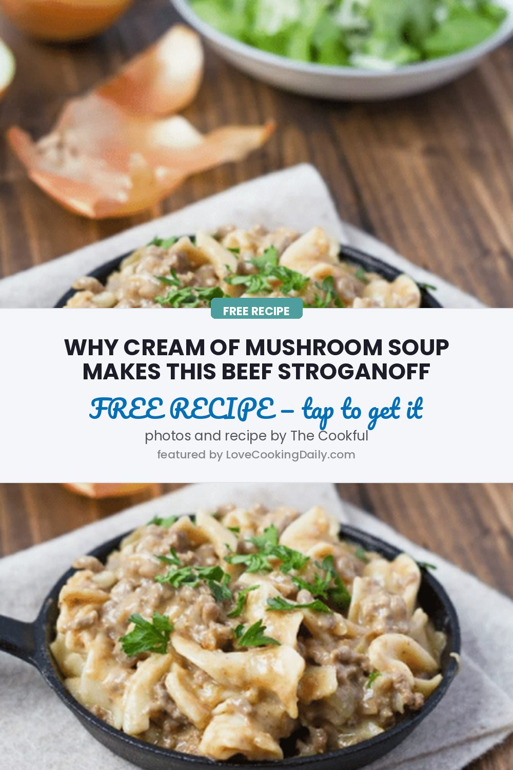 Quick & Easy Beef Stroganoff Recipe With Cream Of Mushroom Soup - LoveCookingDaily.com