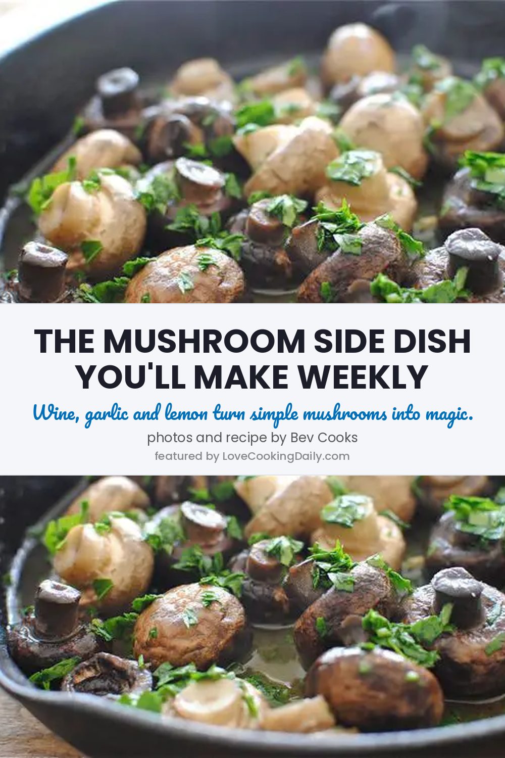 Best Mushroom Recipe With Wine, Garlic, Lemon - LoveCookingDaily.com