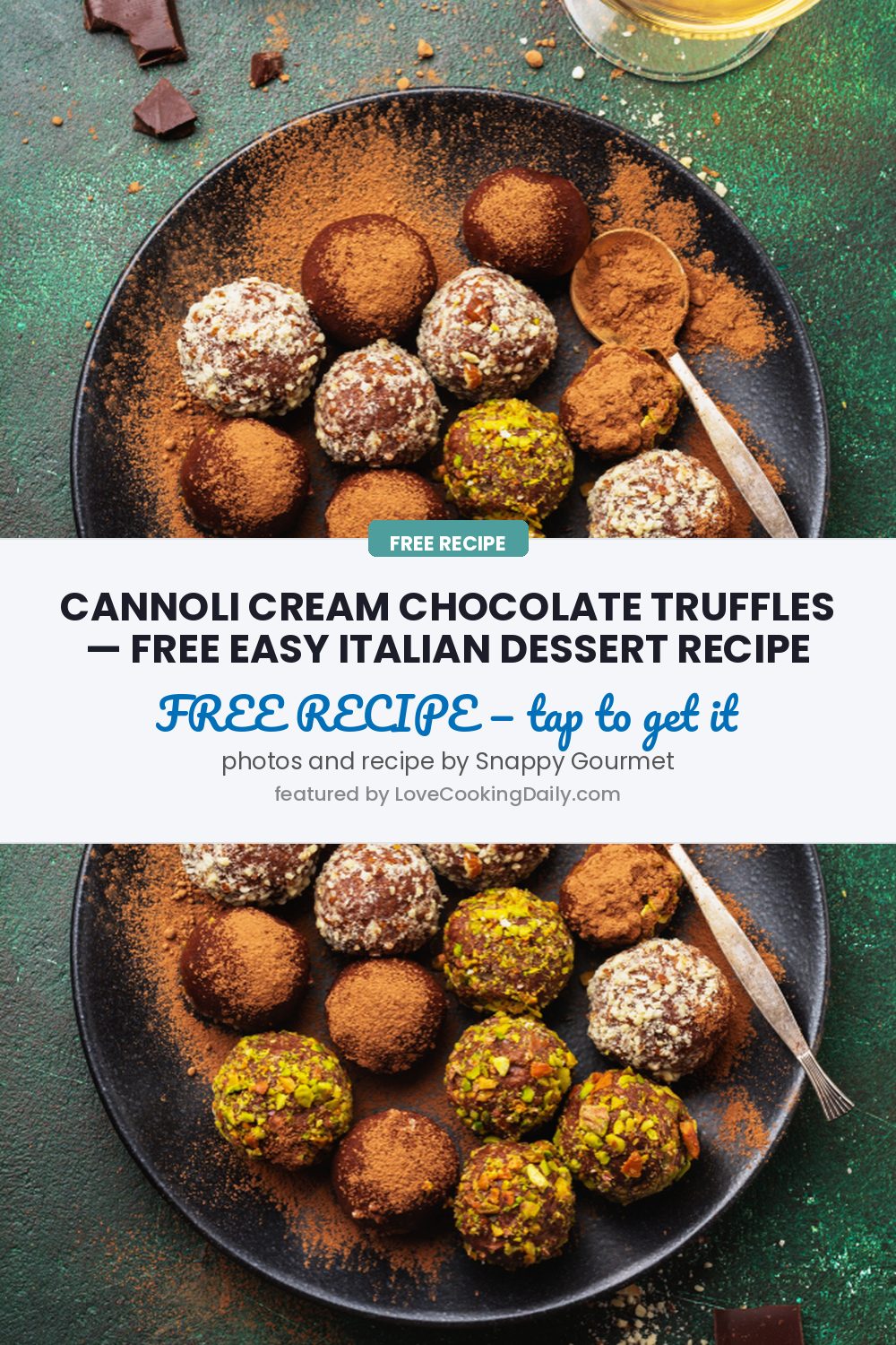 Easy Cannoli Cream Chocolate Truffles Recipe | Fast & Delicious! - LoveCookingDaily.com