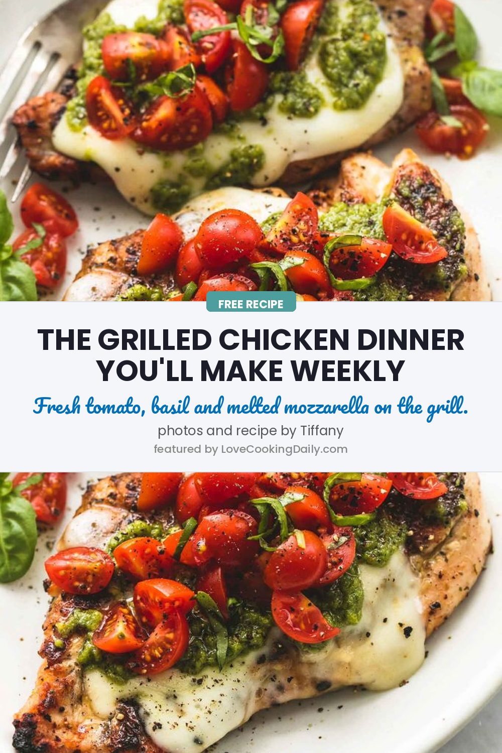 Easy & Healthy Grilled Chicken Margherita - LoveCookingDaily.com