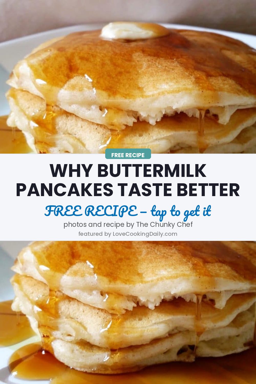 Extra-Yummy Vanilla Cinnamon Buttermilk Pancakes From Scratch - LoveCookingDaily.com