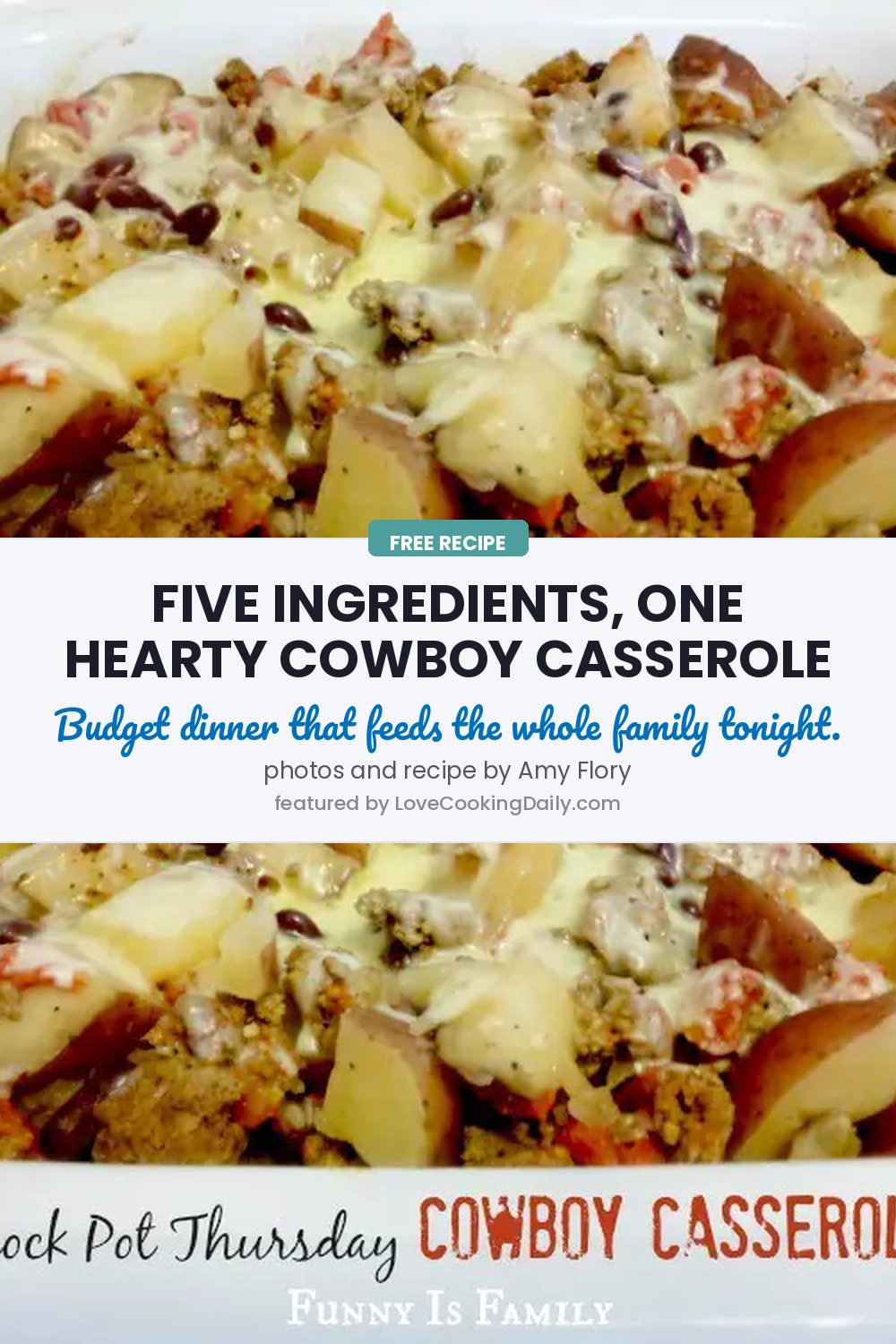 Feed A Family On A Budget With This Super Easy Crock Pot Cowboy Casserole That Both Kids And Adults Will Love - LoveCookingDaily.com