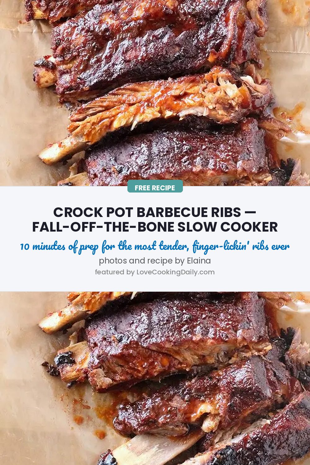 Heavenly Crock-Pot Barbecue Ribs - LoveCookingDaily.com