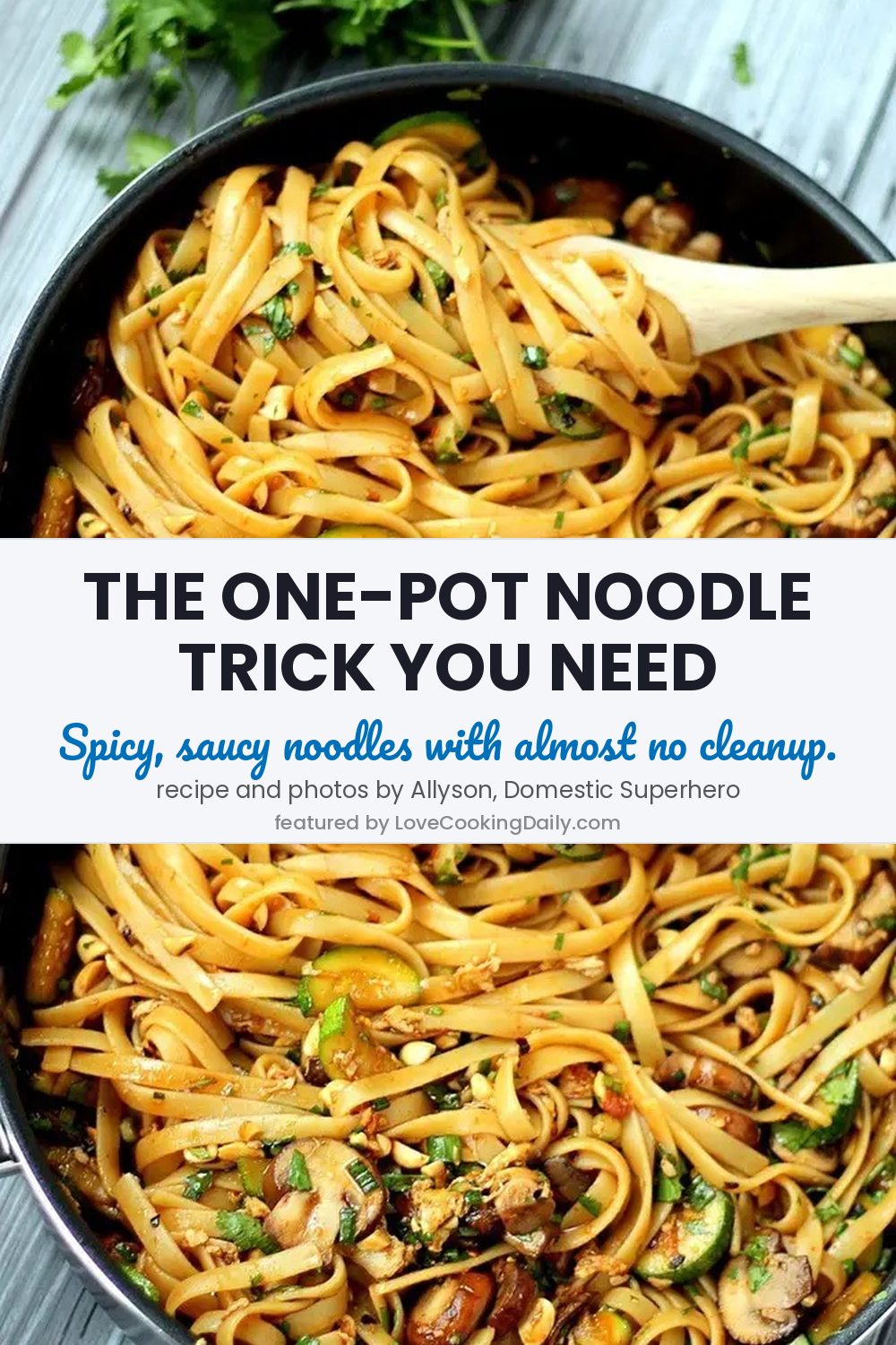 One Pot Spicy Thai Noodles Is A Quick Easy Dinner You Can Make Tonight - LoveCookingDaily.com