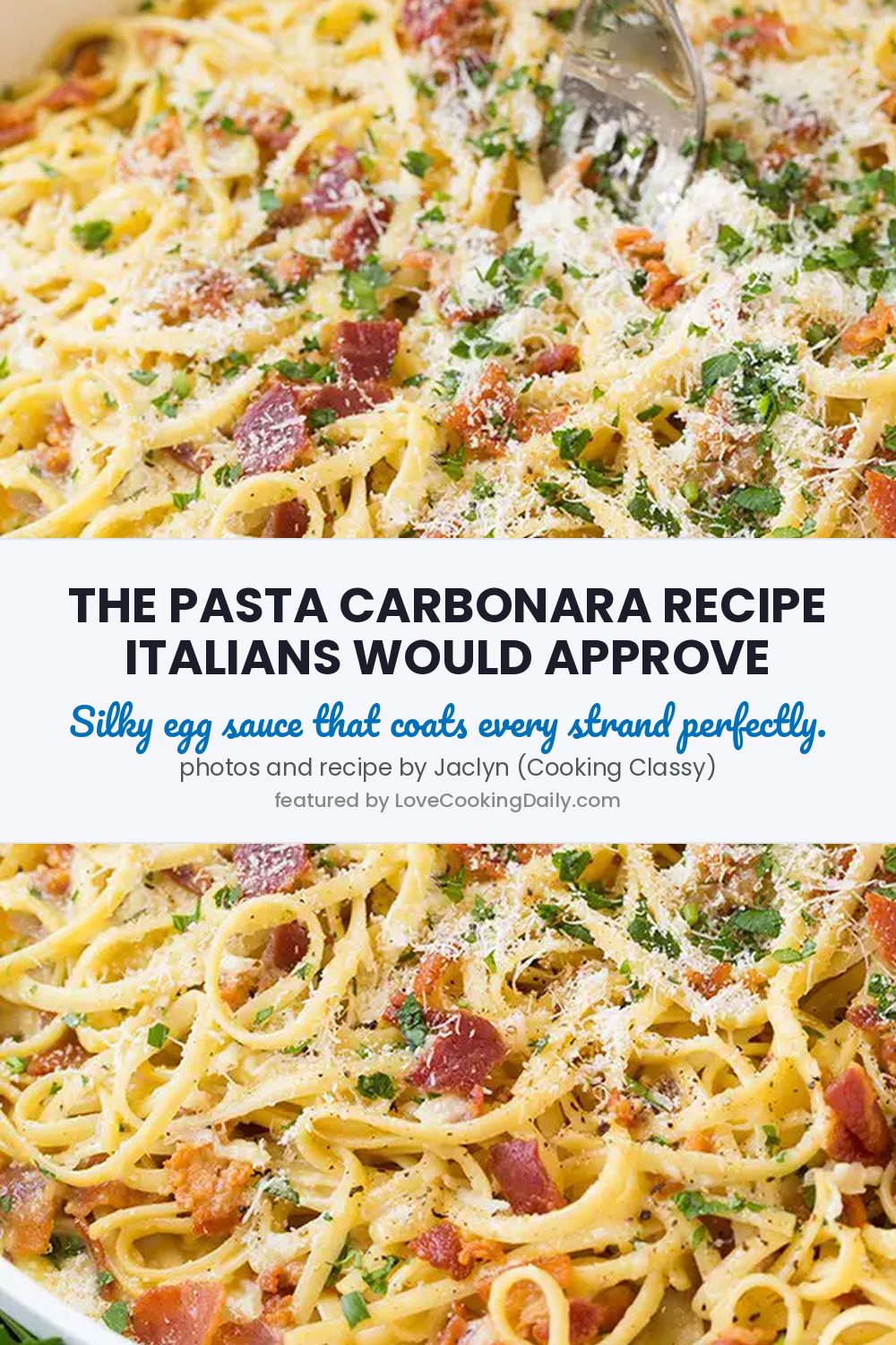 Simply Delicious Pasta Carbonara Anyone Could Make - LoveCookingDaily.com