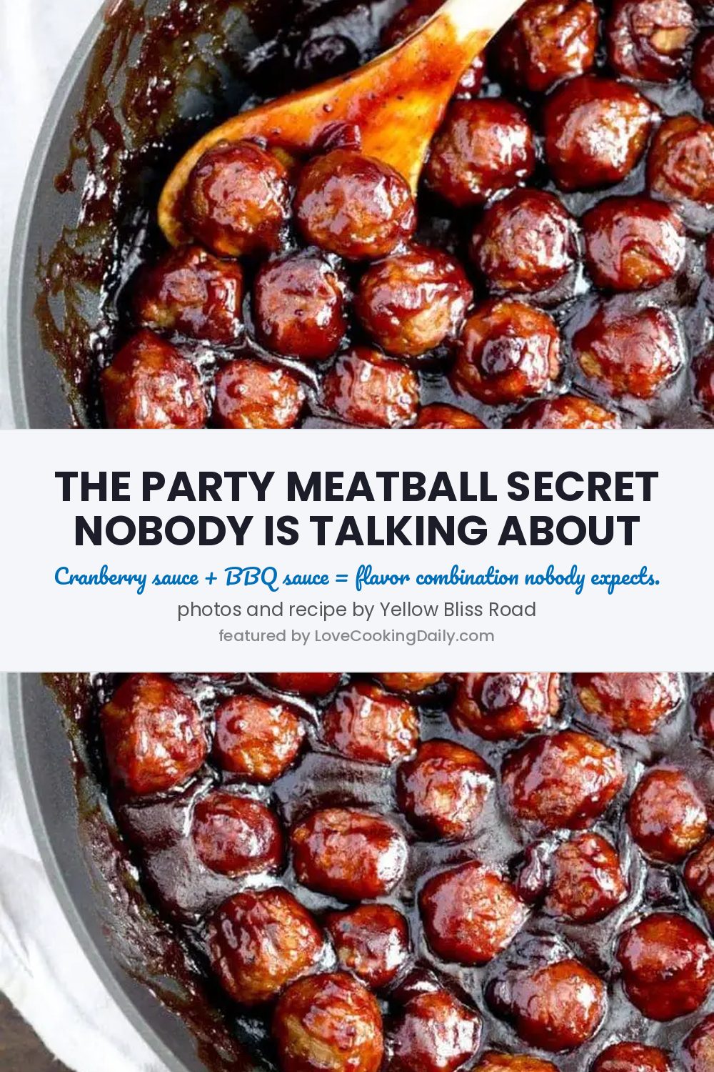 Spicy Cranberry Barbeque Meatballs With Just Three Simple Ingredients - LoveCookingDaily.com