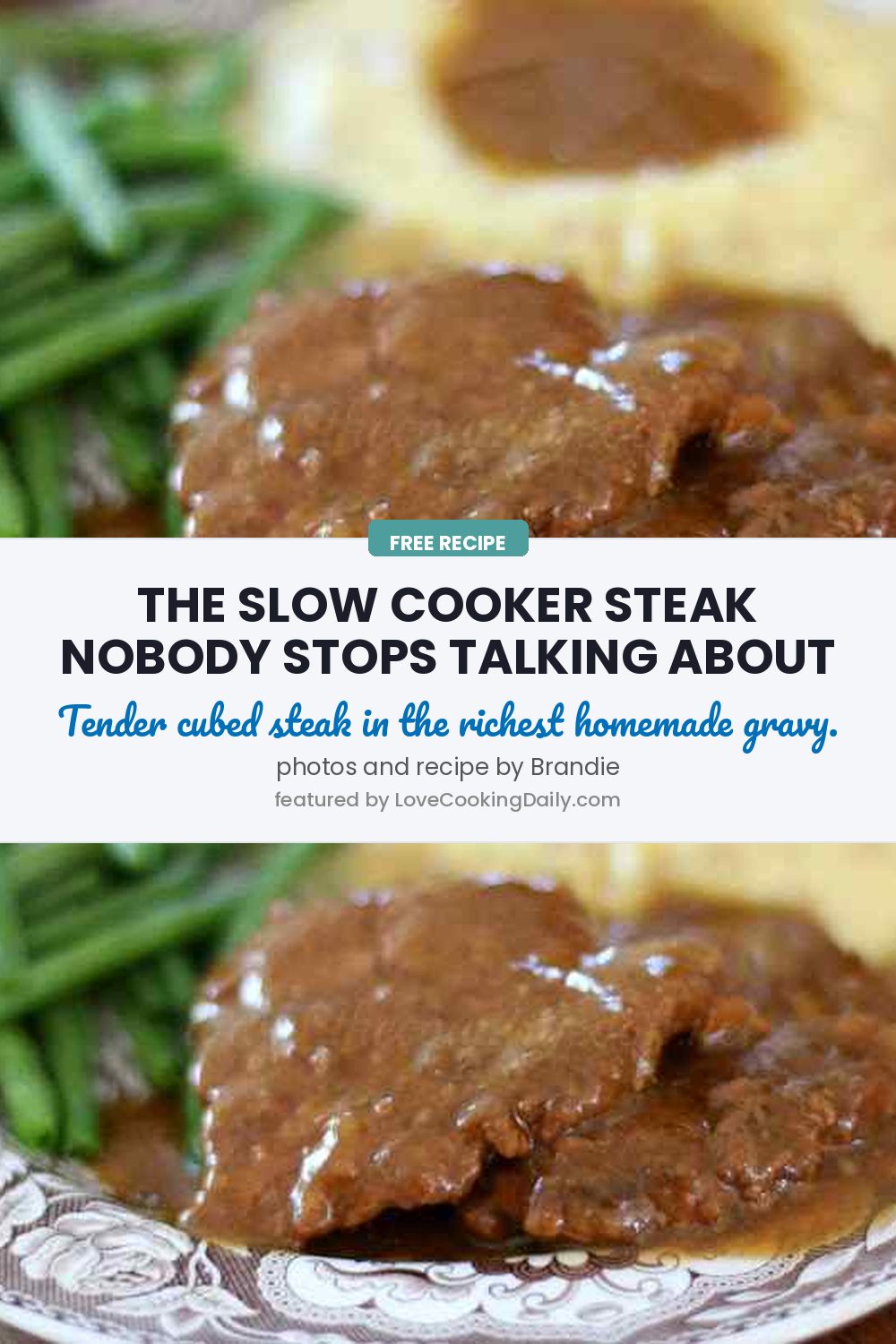 Tasty Crock Pot Cubed Steak With Gravy Recipe You’ll Make Again And Again - LoveCookingDaily.com