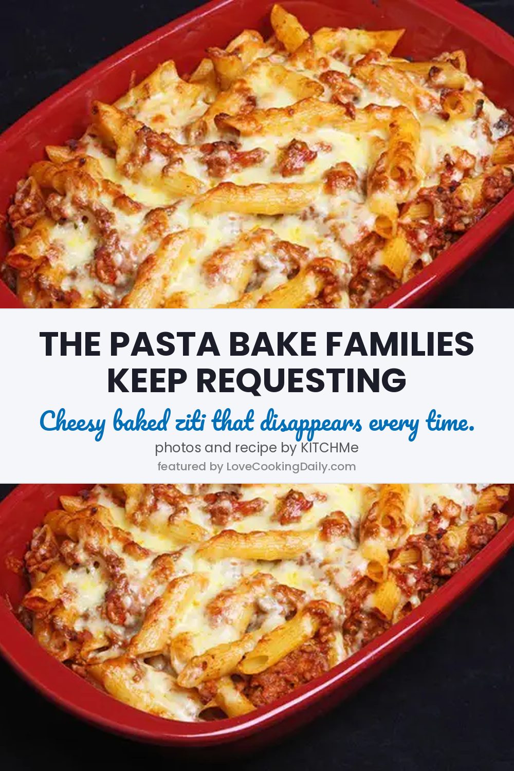 This Baked Casserole Dish Made With Ziti Macaroni And Ground Beef Is Delicious! - LoveCookingDaily.com