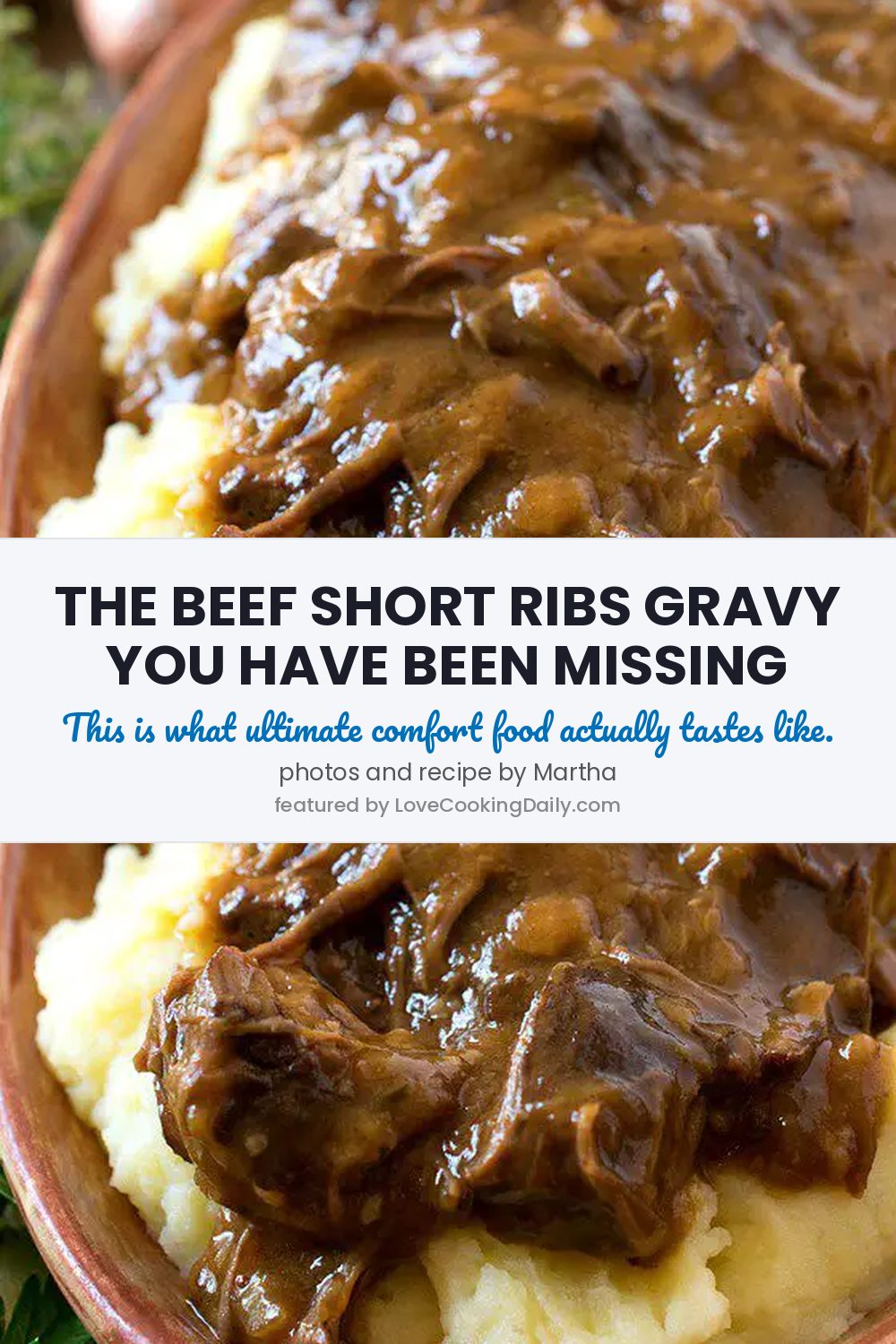 This Beef Short Ribs Gravy Is The Ultimate Comfort Food! - LoveCookingDaily.com
