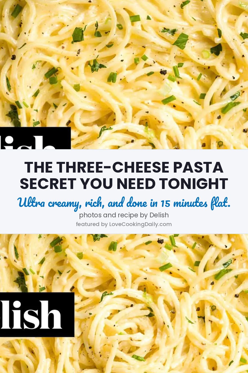 This Ultra-creamy Three-Cheese Spaghetti Can Be Yours In Just 15 Minutes - LoveCookingDaily.com