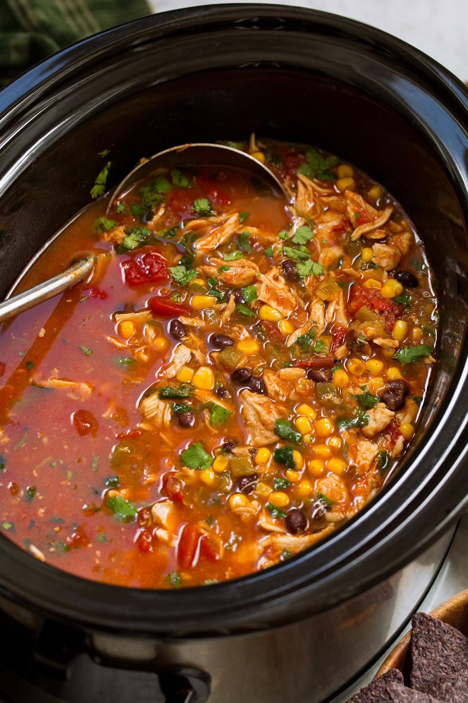 Slow Cooker Chicken Tortilla Soup recipe