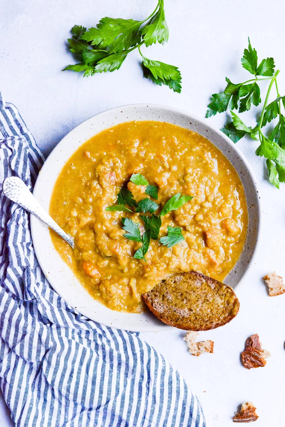 Slow Cooker Split Pea Soup with Ham recipe