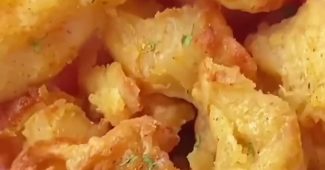 Crispy golden air fryer chicken breast strips