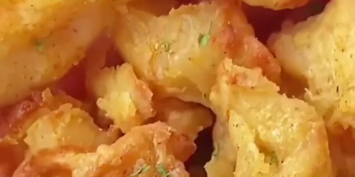 Crispy golden air fryer chicken breast strips