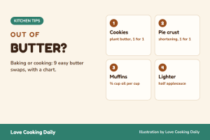 Out of butter? 9 easy butter swaps for baking and cooking