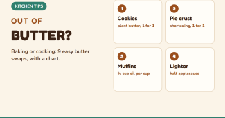 Out of butter? 9 easy butter swaps for baking and cooking