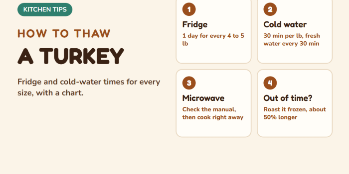 How to thaw a turkey: fridge, cold water, microwave and roasting from frozen