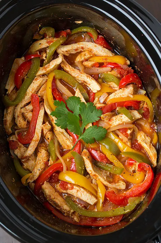 Easy Yet Amazing Slow Cooker Chicken Fajitas