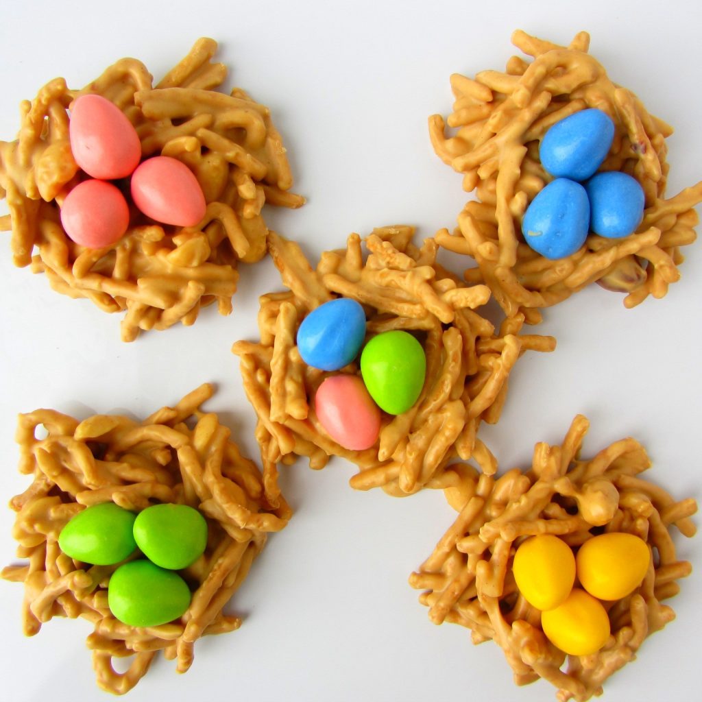 Celebrate Easter With These Festive, Simple And Super Cute No-Bake Peanut Butter Bird Nests