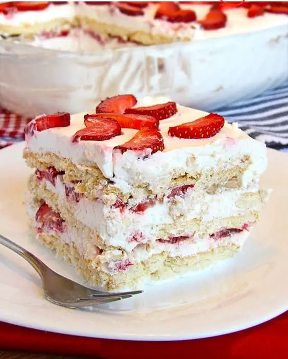 Simple, Quick And Utterly Delicious: No Bake Strawberry Icebox Cake
