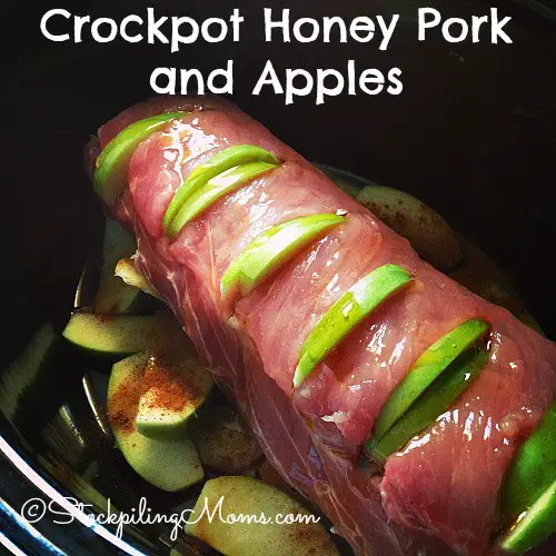 Sweet And Savory Crockpot Honey Pork And Apples